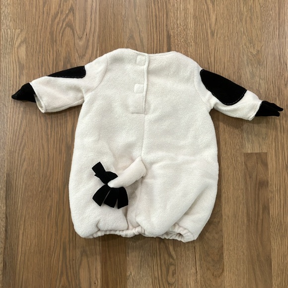 Pottery Barn Kids Baby Cow Farm White Black Polyester Costume Halloween Play - Picture 2 of 8